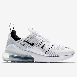 Nike Air Max 270 White and Black Sneakers